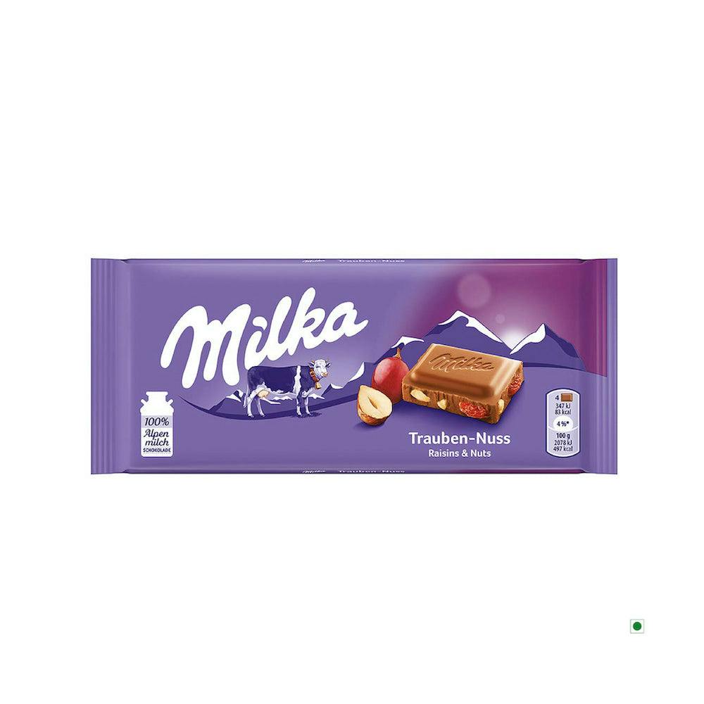 Milka Raisin and Nut Bar 100g
