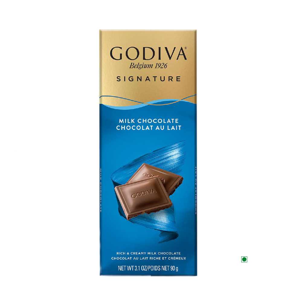Godiva Milk Chocolate Bar 90g