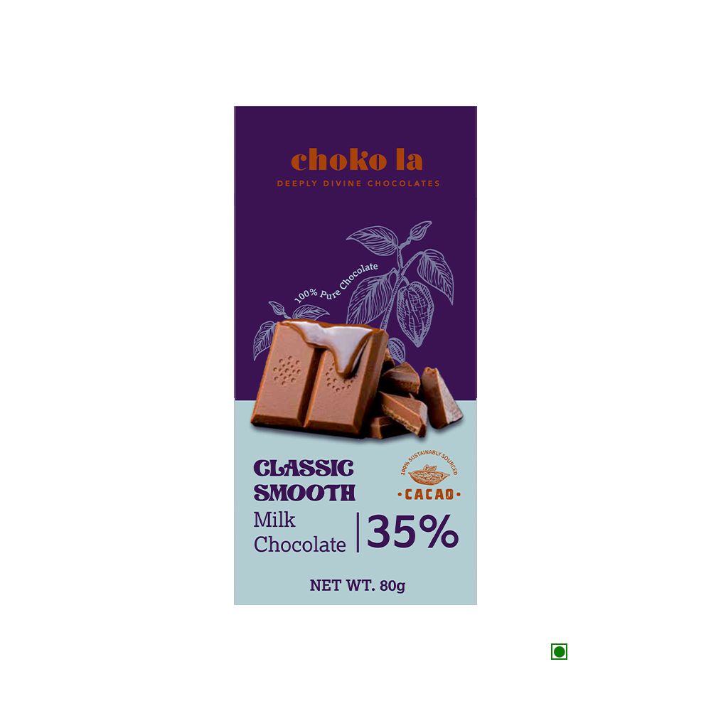 Chokola 35% Classic Smooth Bar 80g