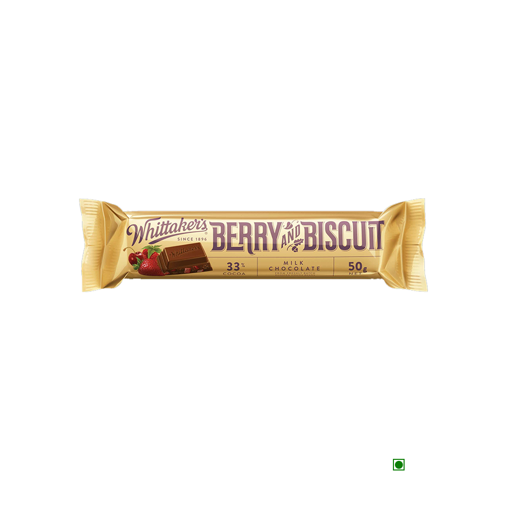 Whittaker's Berry & Biscuit Bar 50g
