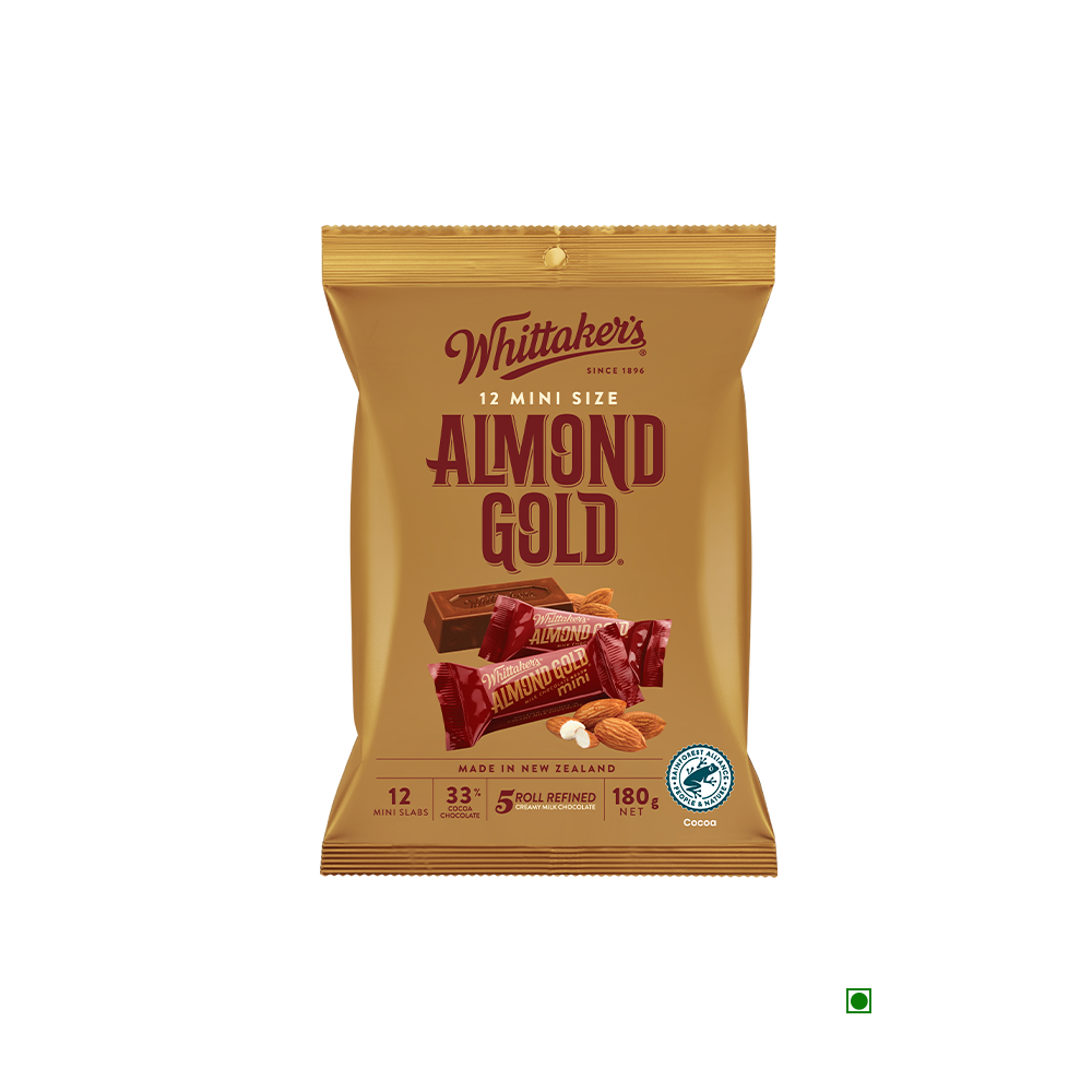 Whittaker's Almond Gold Mini Pouch 180g