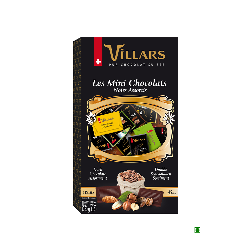 Villars Assorted Dark Mini Chocolate Box 250g