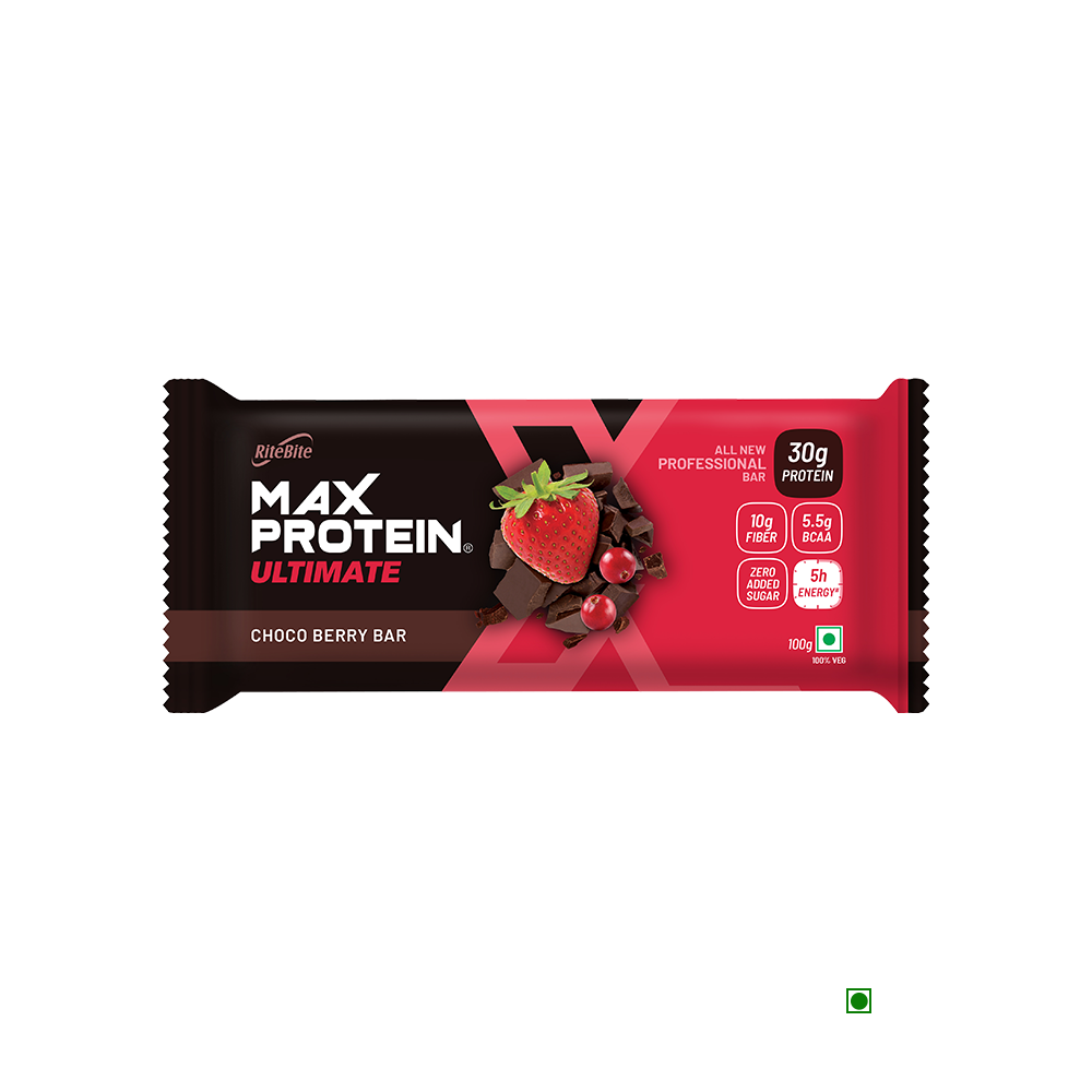RiteBite Max Protein Ultimate Choco Berry Bar 100g - Pack of 1