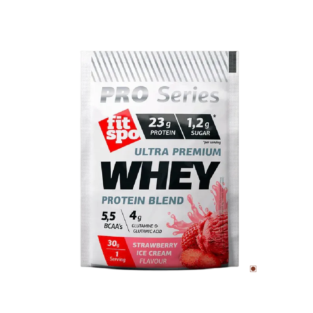 FitSpo Whey Protein Strawberry Ice Cream Sachet 30g