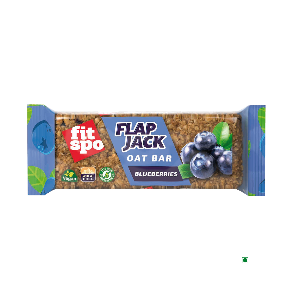 FitSpo Flapjack Blueberry Oat Bar 90g